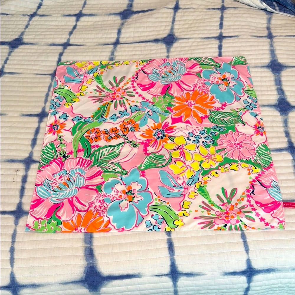 Lilly Pulitzer for Target Floral Scarf - Pink, Green, Blue